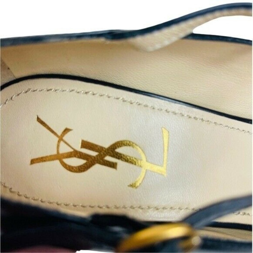 Rare Ysl Tribute Original Design Pair In Two-tone Design Women’s Size 10 - Picture 7 of 10